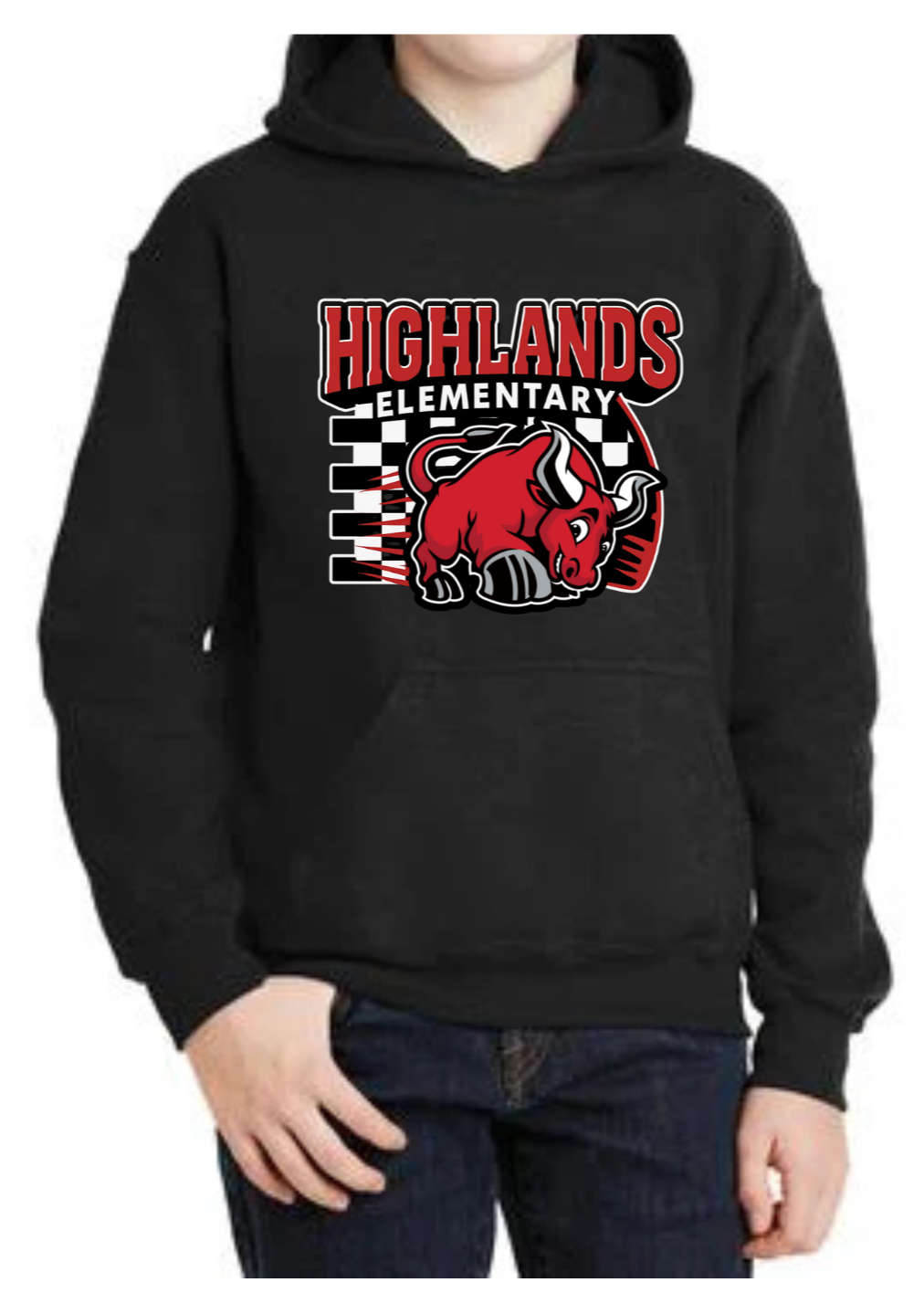 2025-2026 Highland ES - YOUTH Pullover Hoodie