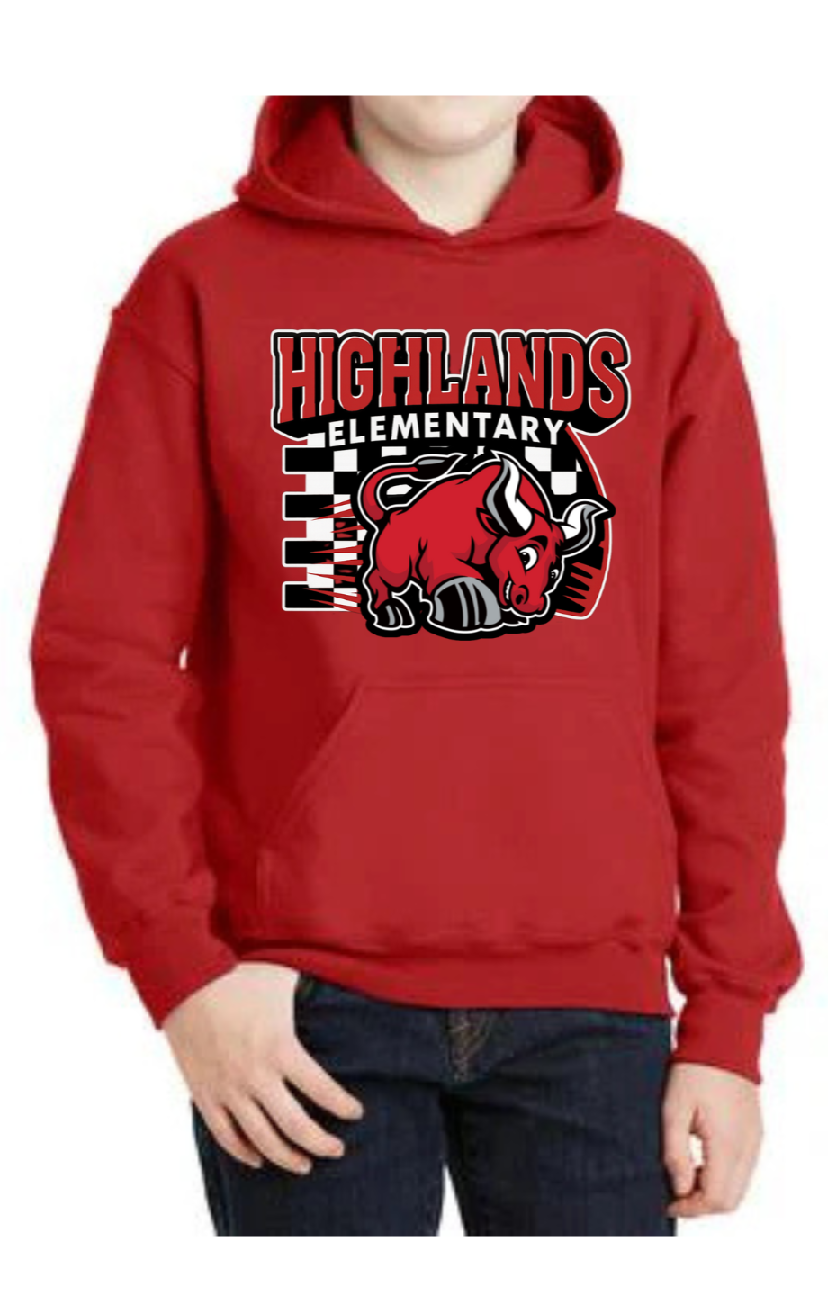 2025-2026 Highland ES - YOUTH Pullover Hoodie