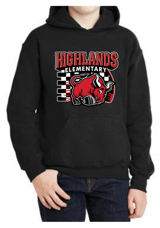 2025-2026 Highland ES - YOUTH Pullover Hoodie