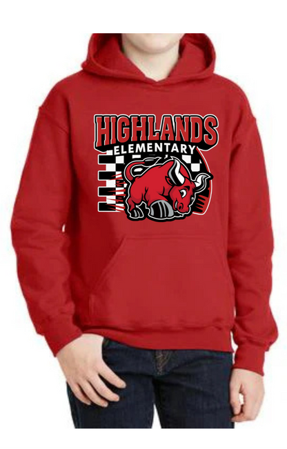 2025-2026 Highland ES - YOUTH Pullover Hoodie